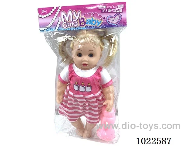 12inch doll with milk bottle &IC in pp bag with header