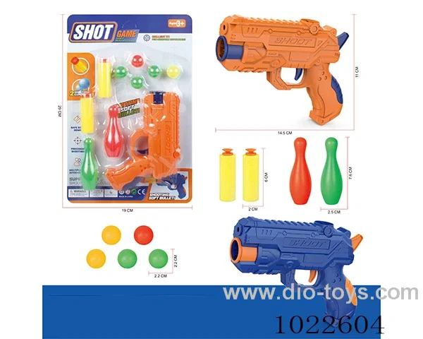 Dual-purpose gun  2color mixed loaidng in blister card