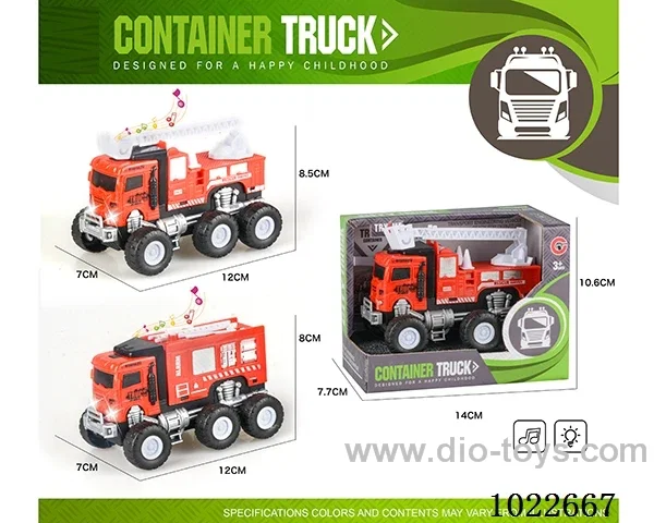 Inertia car with light &music 2sets mixed loading in display box