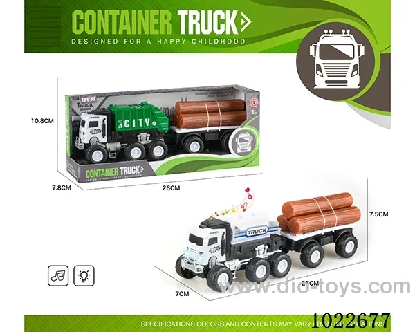 Inertia car with light &music 2sets mixed loading in display box