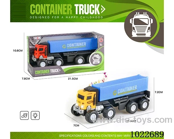 Inertia car with light &music 2sets mixed loading in display box