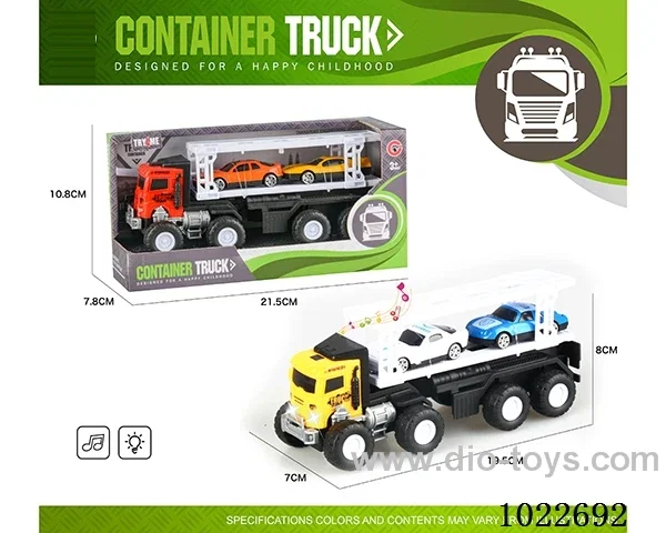 Inertia car with light &music 2sets mixed loading in display box
