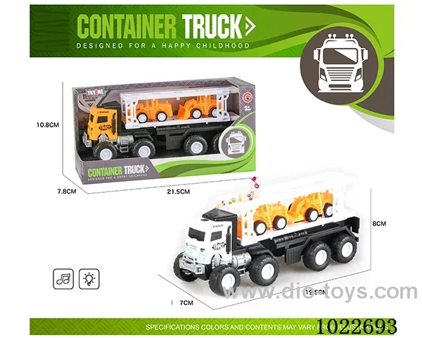 Inertia car with light &music 2sets mixed loading in display box