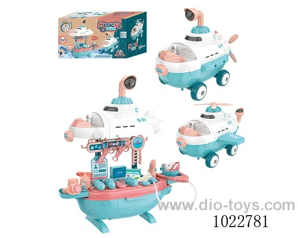 3 in 1 Aircraft submarine doctor in color box