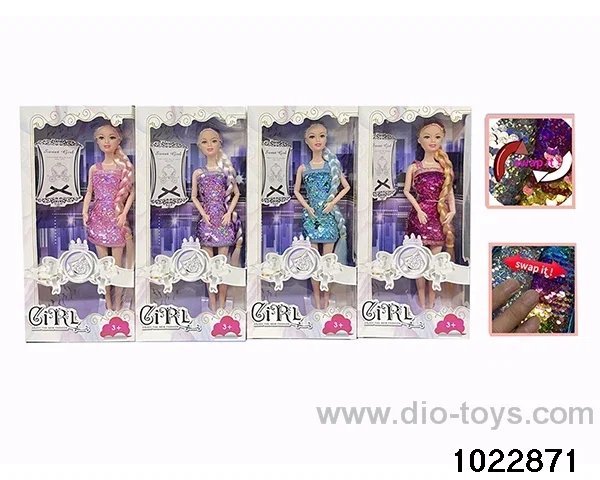 11.5 inch 9 joint doll set in window box