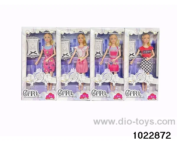 11.5 inch 9 joint doll set in window box