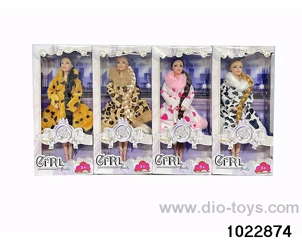 11.5 inch 9 joint doll set in window box