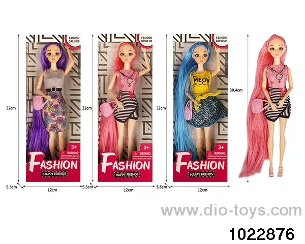11.5 inch 9 joint doll set in window box