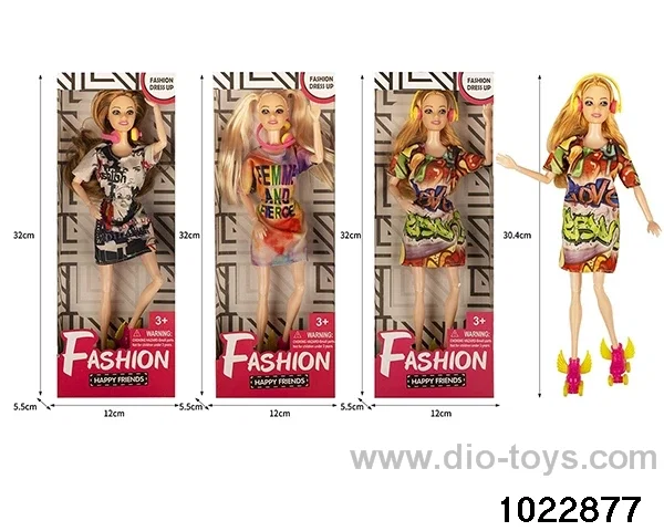 11.5 inch 9 joint doll set in window box