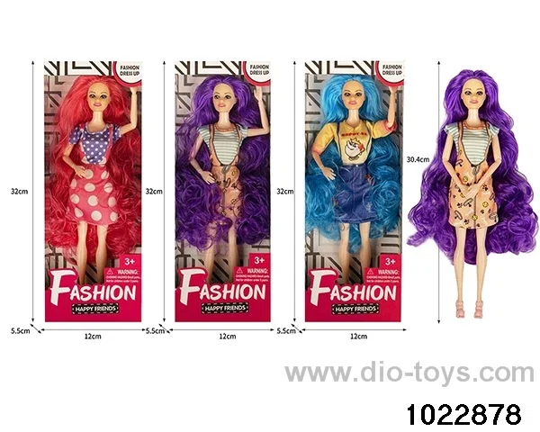 11.5 inch 9 joint doll set in window box