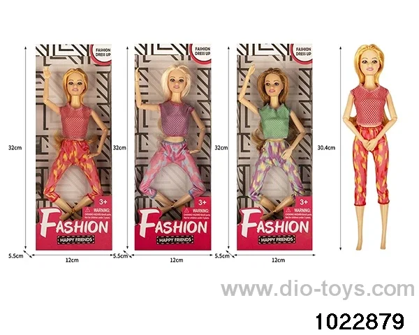 11.5 inch 9 joint doll set in window box