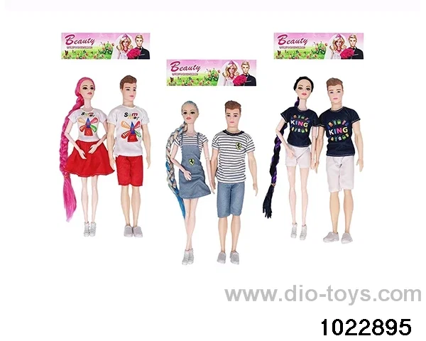 11.5 inch 9 joint doll set in PP bag with header