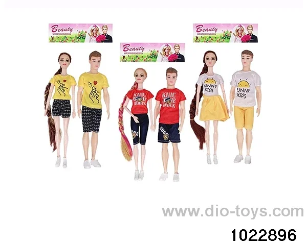 11.5 inch 9 joint doll set in PP bag with header