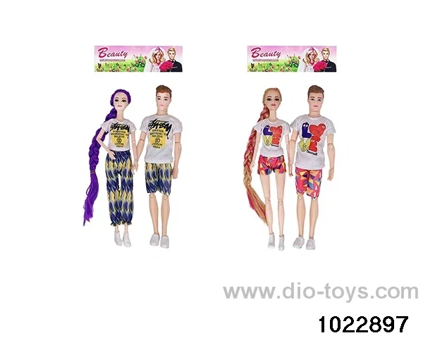 11.5 inch 11 joint doll set in PP bag with header