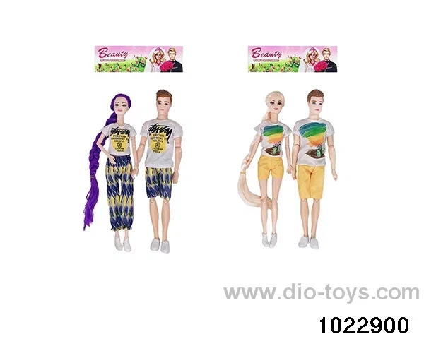 11.5 inch 11 joint doll set in PP bag with header