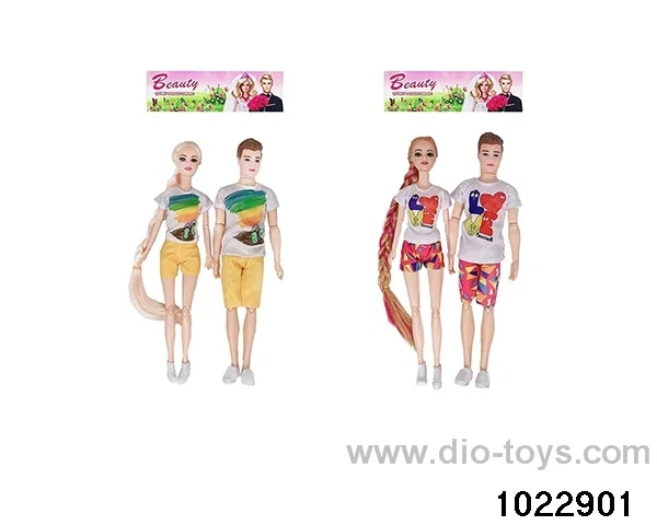 11.5 inch 11 joint doll set in PP bag with header