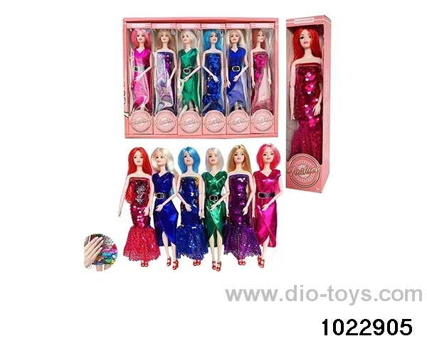 11.5 inch 9 joint doll set in display box