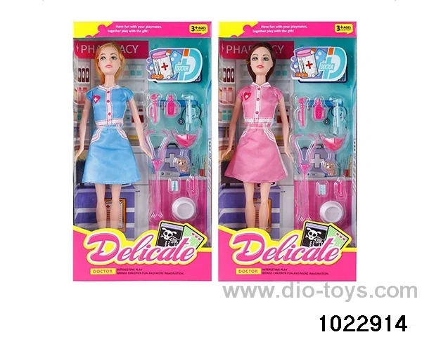 11.5 inch doll set in window box