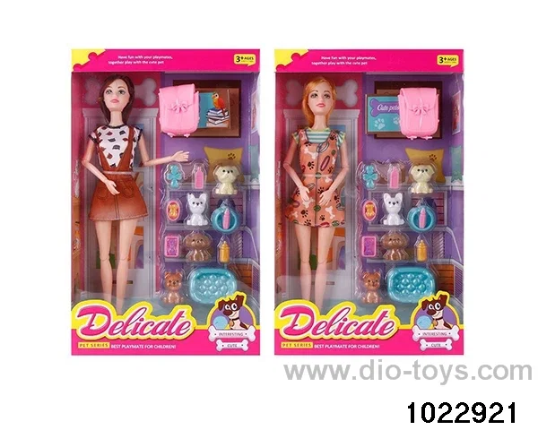 11.5 inch 11 joint doll set in window box