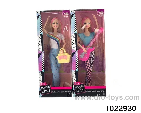 11.5 inch 11 joint doll set in window box