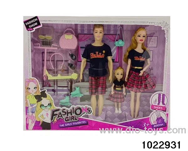11.5 inch 9 joint doll set in window box