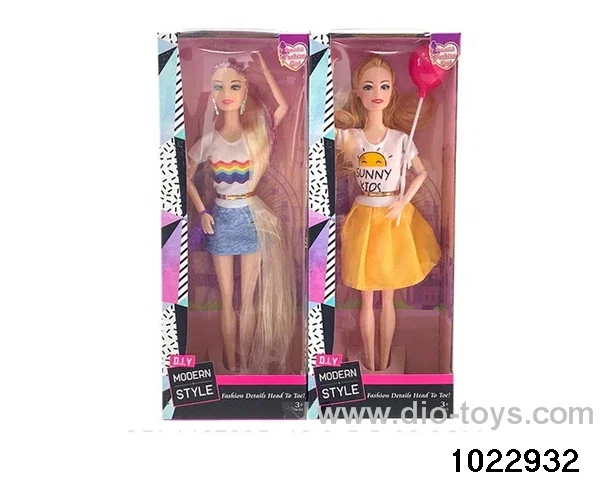 11.5 inch 9 joint doll set in window box