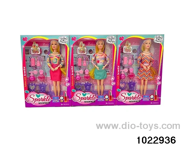 11.5 inch 9 joint doll set in window box