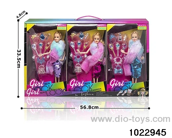 11.5 inch 9 joint doll set in display box