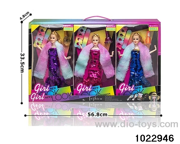 11.5 inch 9 joint doll set in display box