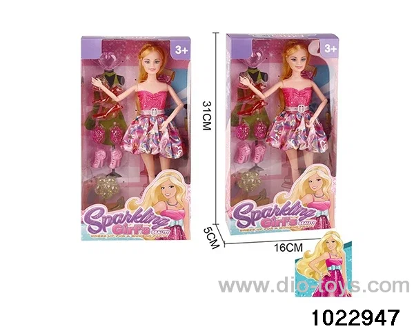 11.5 inch 11 joint doll set in window box