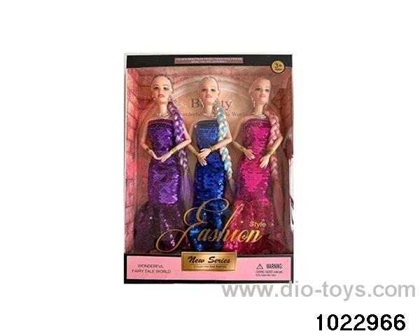 11.5 inch 9 joint doll set in window box