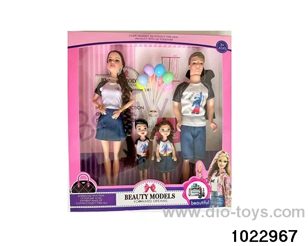 11.5 inch 9 joint doll set in window box