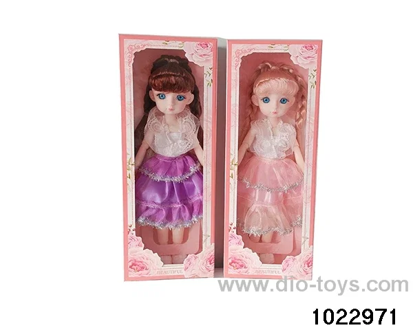 14-inch 12-joint doll set in window box