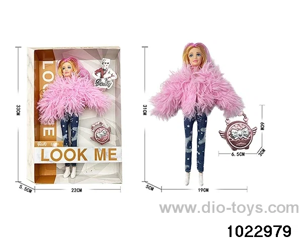 11.5 inch 9 joint doll set in window box
