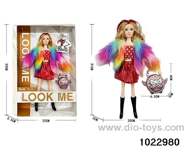 11.5 inch 11 joint doll set in window box