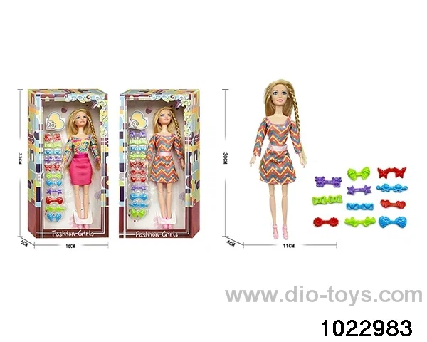 11.5 inch 11 joint doll set in window box
