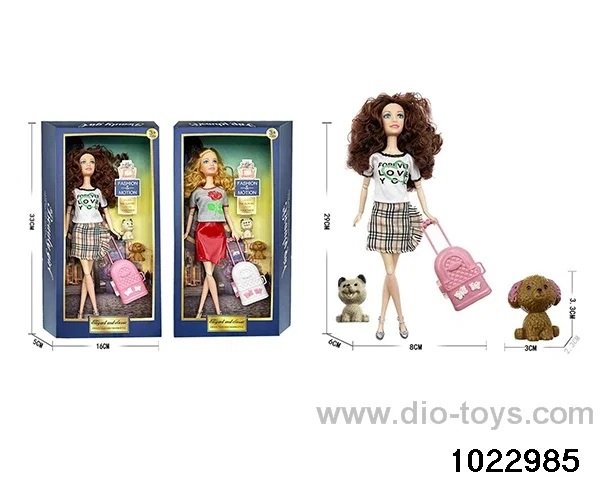 11.5 inch 11 joint doll set in window box