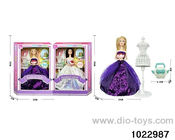 11.5 inch 11 joint doll set in window box
