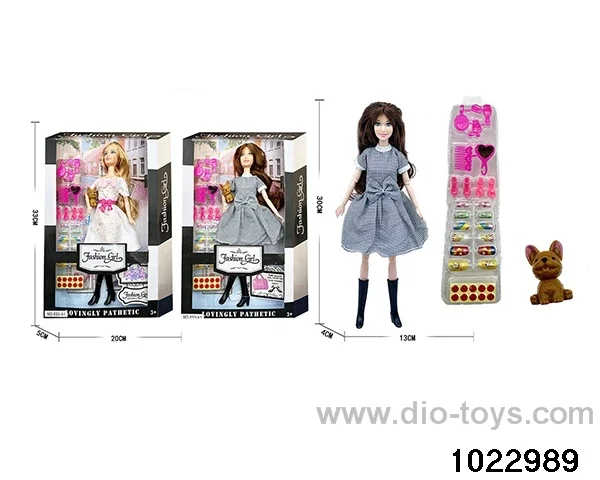11.5 inch 11 joint doll set in window box