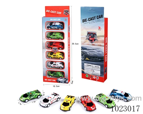 pull back alloy car in window box
