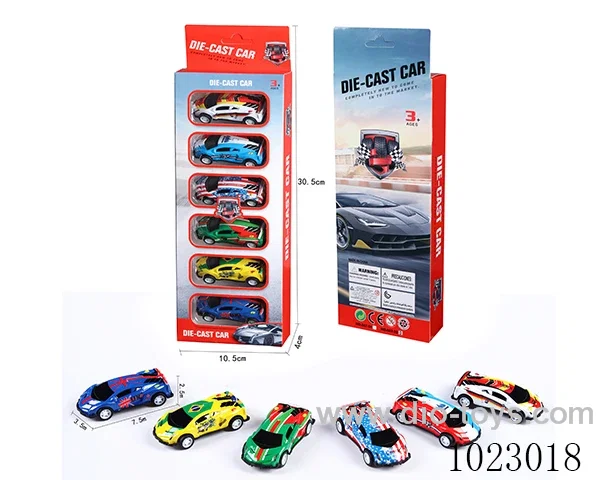 pull back alloy car in window box
