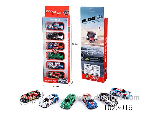 pull back alloy car in window box