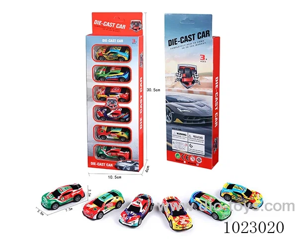 pull back alloy car in window box