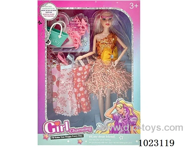 11inch 9-joint doll with bag/shoes/clothes in window box