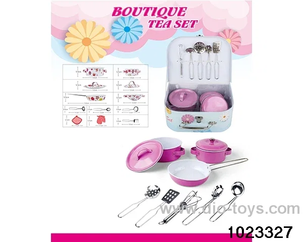 Stainless steel tableware (baked flower) in Gilf box
