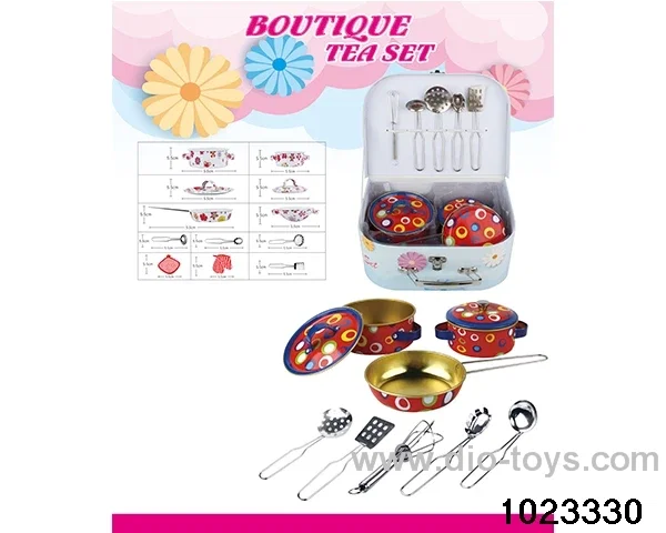 Stainless steel tableware (baked flower) in Gilf box