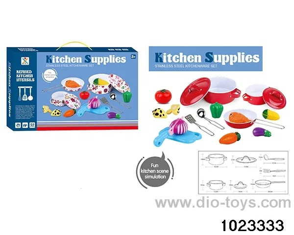Stainless steel tableware (baked flower) in color box