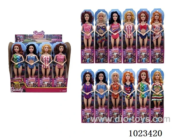 12pcs 11.5inch 9-joint doll 12 sets mixed loading in display box