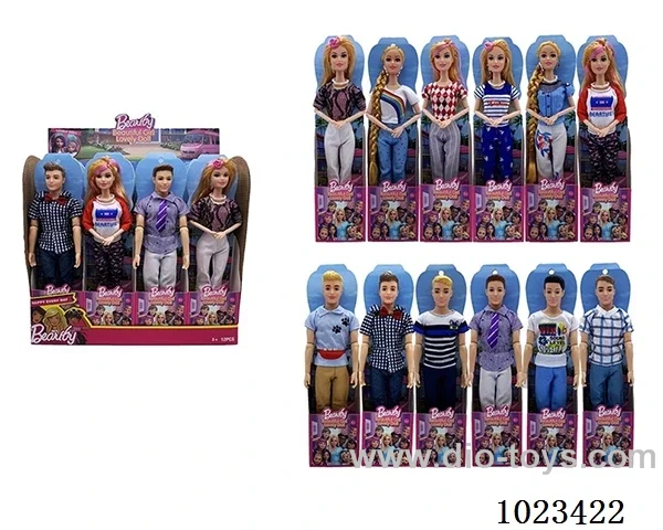 12pcs 11.5inch 9-joint &11-joint doll 12 sets mixed loading in display box