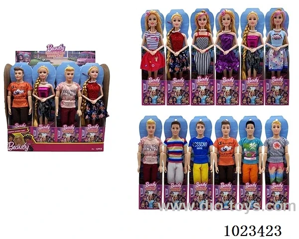 12pcs 11.5inch 9-joint doll 12 sets mixed loading in display box